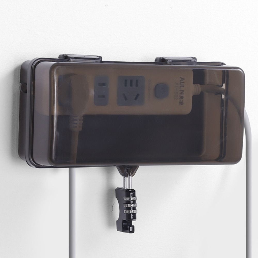 Outdoor Power Strip With Cover - 屋外電気ボックス 防水ケーブル管理ボックス 防雨耐候性プラグボックス 屋外延長リードカバー