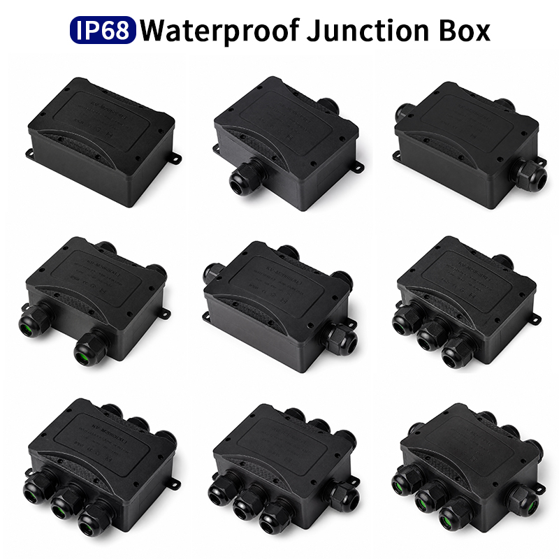 Outdoor Power Wire - IP68 防水ジャンクションボックス 2-8 ウェイ M25 電気ケーブルコネクタ配電エンクロージャ