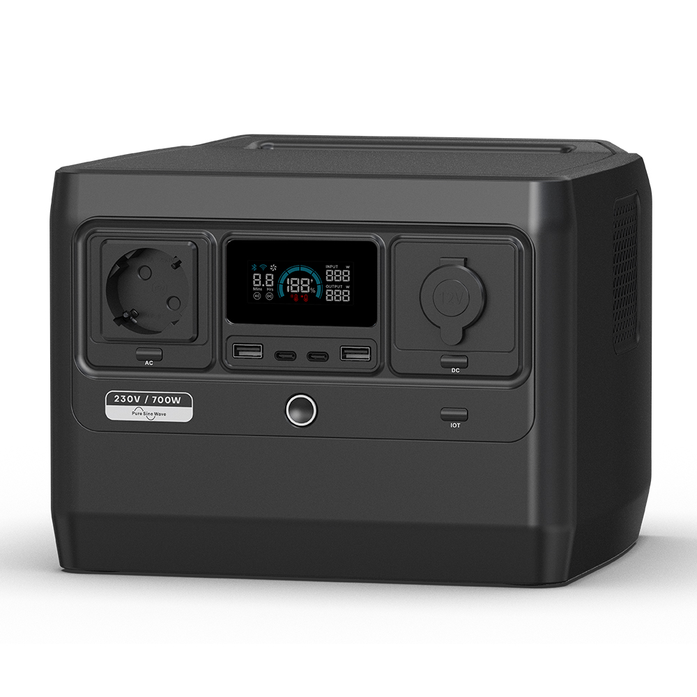 Ups Power Supply Outdoor - 700W 576Wh ポータブル電源ステーション コンパクトな屋外用ソーラー発電機 UPS機能付き 緊急用バックアップ電源