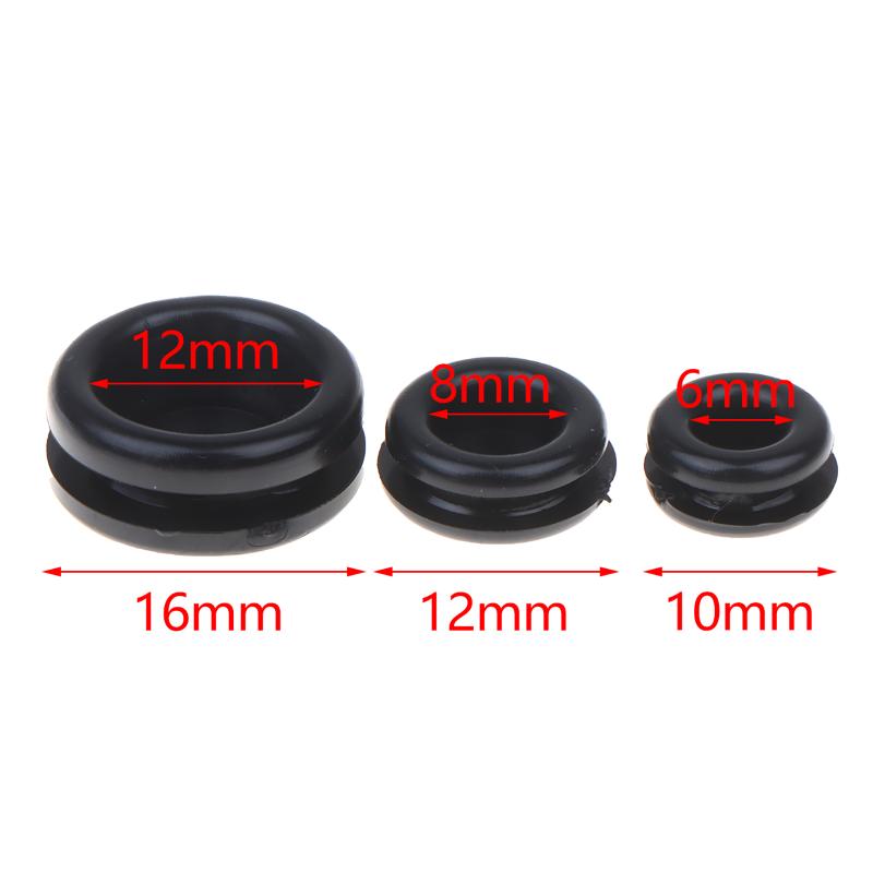 Outdoor Power Grommet - 10/20 個ゴムグロメットファイアウォールホールプラグ黒両面保護コイルソーラーパネル配線用屋外電源ケーブルガード