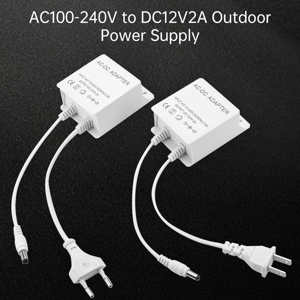 DC12V 2A EU プラグアダプタセキュリティ屋外電源  - Outdoor Power Wire のレビューと価格