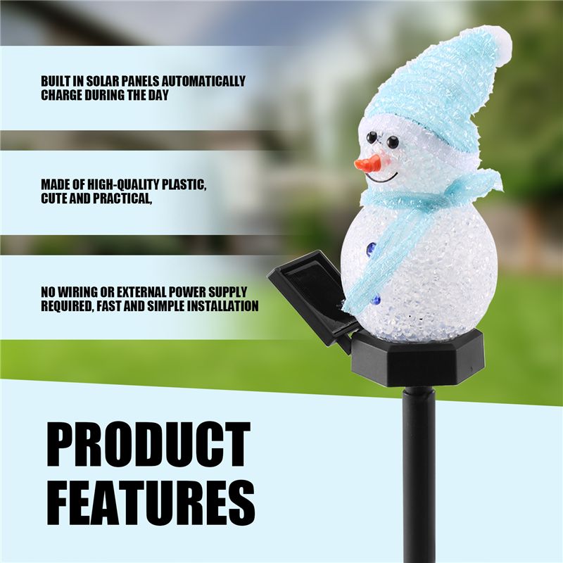 AT29-スノーマンソーラーライトクリスマス太陽光発電LED - Outdoor Power For Xmas Lights のレビューと価格