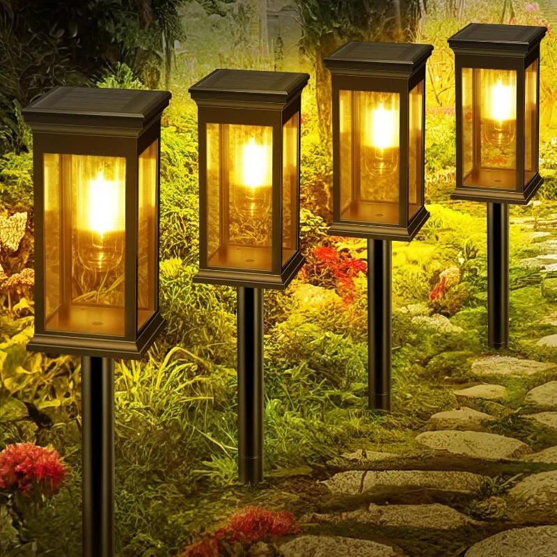 4個セット ソーラーパスウェイライト 屋外ソーラーライト ガ - Outdoor Power For Christmas Lights のレビューと価格