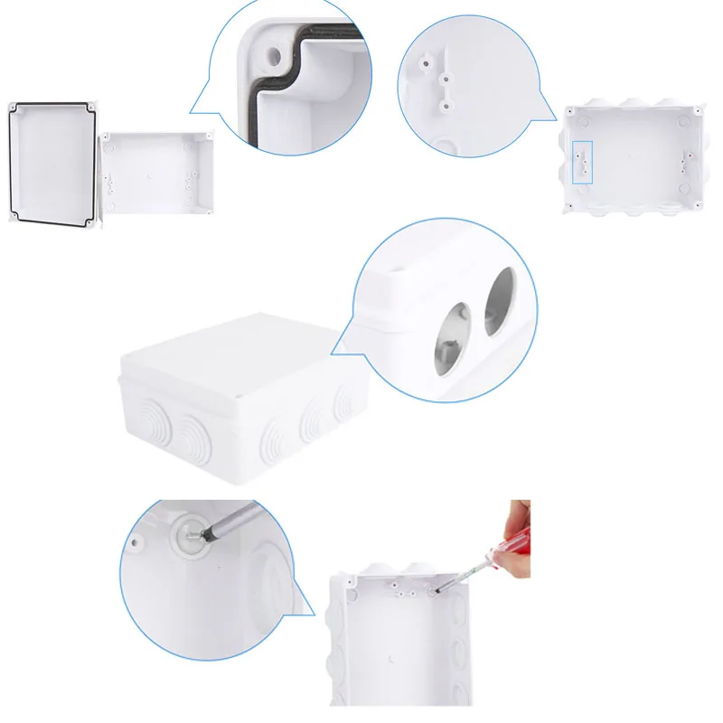 屋外防水電源ボックス ABS プラスチック IP65 電気制 - Outdoor Power Wire のレビューと価格