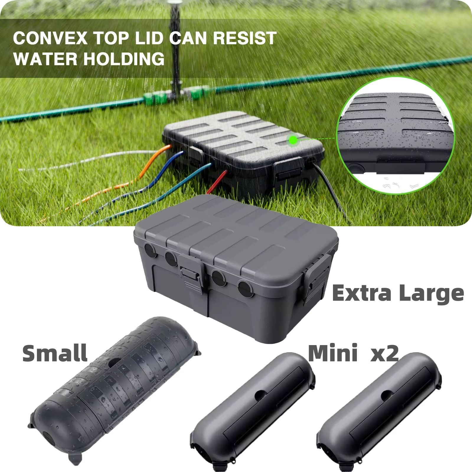 大型耐候性屋外電気ボックスケーブルカバー、延長ケーブル、電源 - Outdoor Power Strip With Cover のレビューと価格