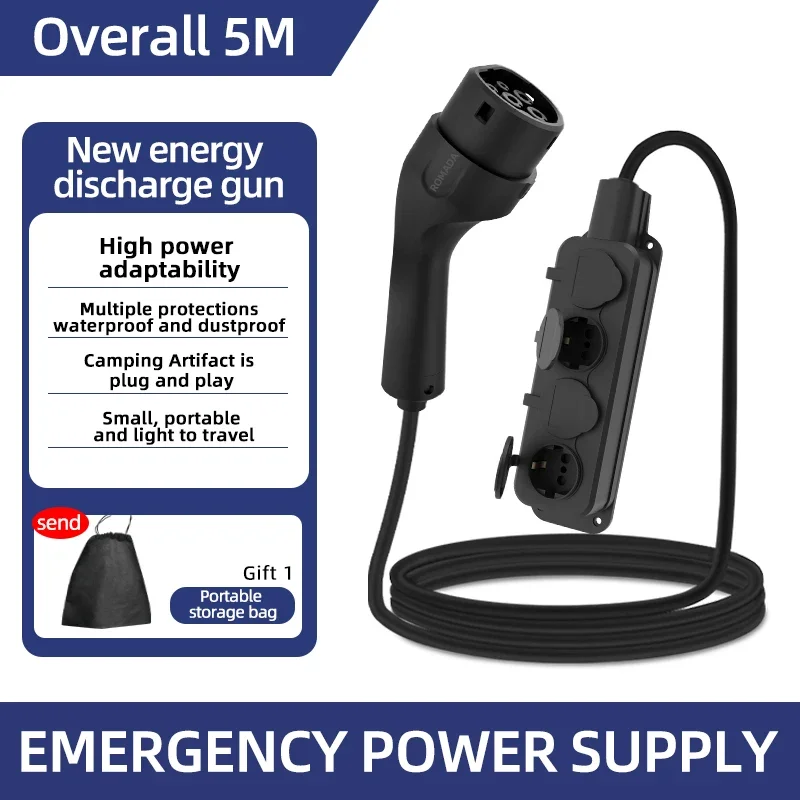 ポータブル16A 4KW電気自動車EV充電器V2Lケーブルサ - Outdoor Power Wire のレビューと価格