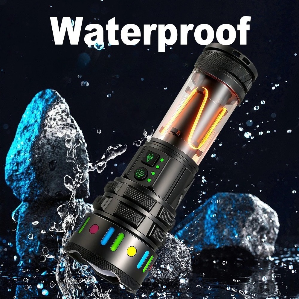 強力な超高輝度LED懐中電灯、Type-C急速充電式ハンドヘ - Outdoor Power Works のレビューと価格