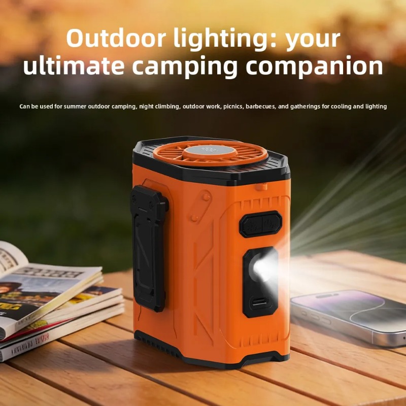 屋外作業用クーラーファン 3600mAh充電式腰掛け/首掛け - Outdoor Power Works のレビューと価格