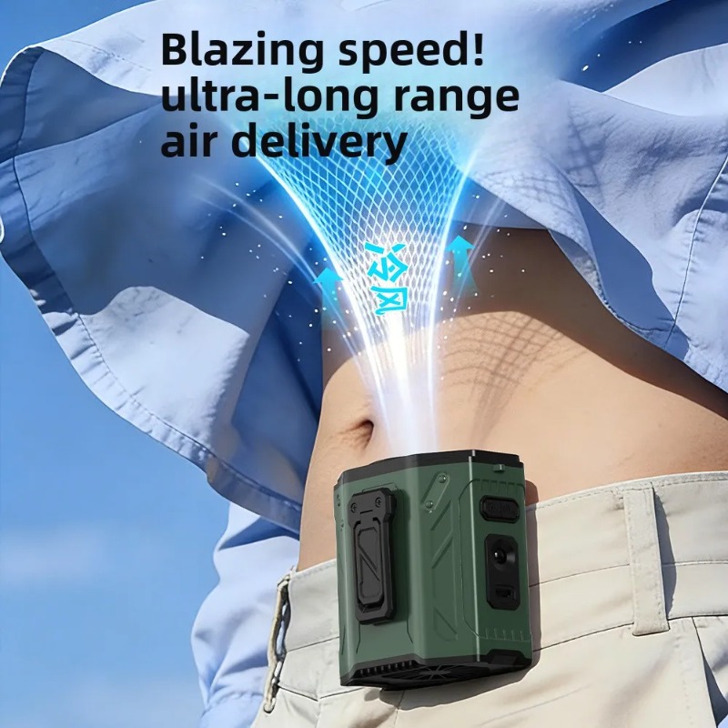 屋外作業用クーラーファン 3600mAh充電式腰掛け/首掛け - Outdoor Power Works のレビューと価格