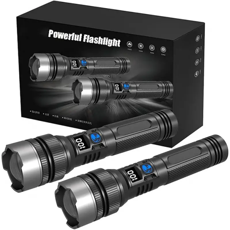 超高輝度充電式懐中電灯、キャンプ、ハイキング、釣り、屋外緊急 - Outdoor Power Works のレビューと価格