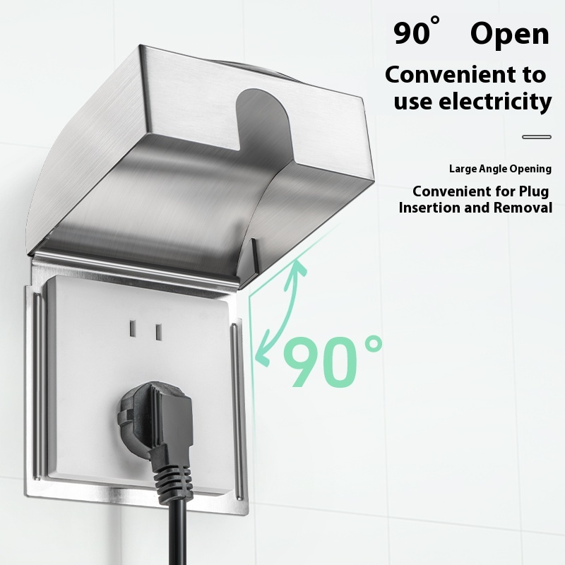 86 ソケット防滴ボックス 304 ステンレス鋼防水屋外スイ - Outdoor Power Box Cover のレビューと価格