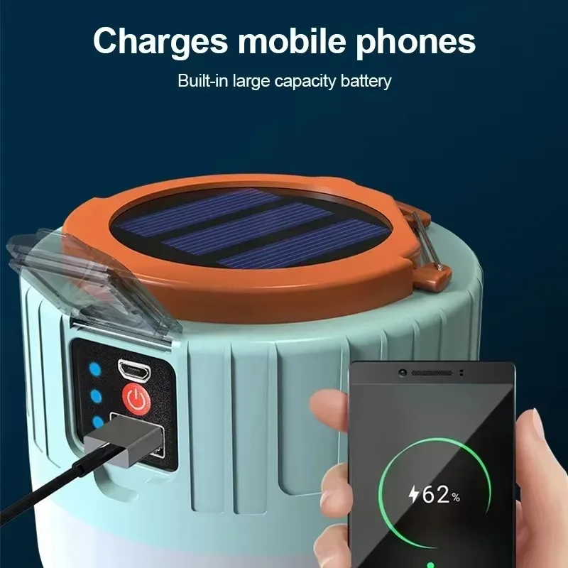 ソーラーキャンプランタン 充電式LEDポータブルワークライト - Outdoor Powerbank のレビューと価格