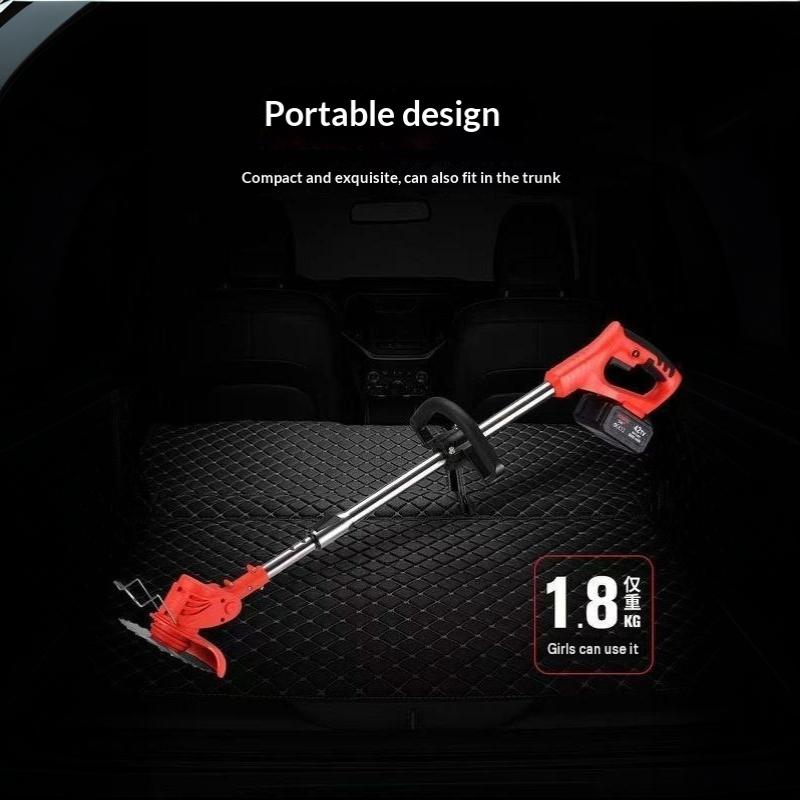 新型コードレスハンドヘルド電動草刈り機、調整可能な芝刈り機、 - Lawn Mower Battery のレビューと価格