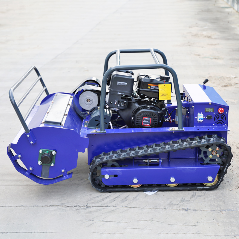 カスタマイズ可能なCE EPA認証トラック式遠隔操作芝刈り機 - Lawn Mower Battery のレビューと価格