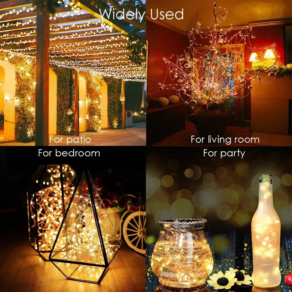 ソーラーフェアリーライトガーランド,12m,100LED/3 - Outdoor Power For Christmas Lights のレビューと価格