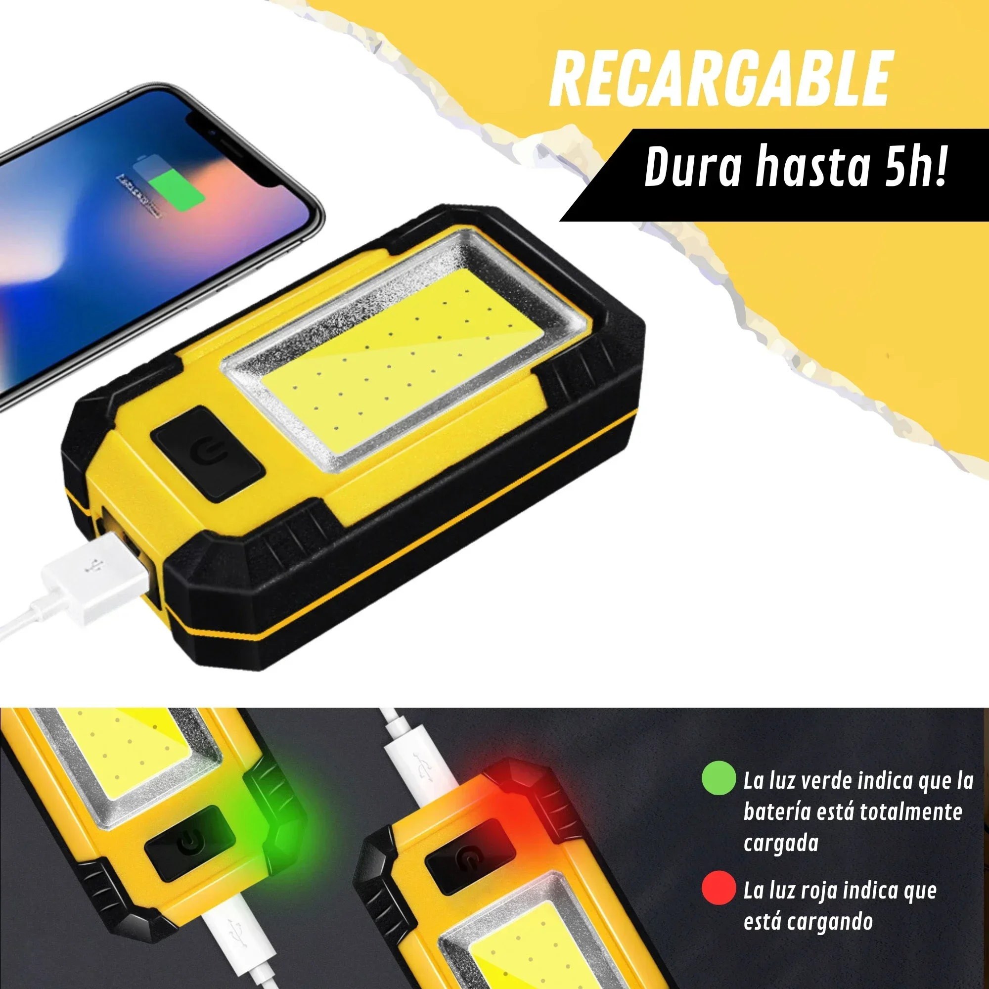 4000MaH 充電式ワークライト 30 ワット超高輝度 C - Outdoor Power Works のレビューと価格