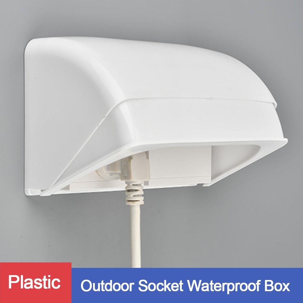 1 個屋外ソケット防水ボックス電気プラグカバー防雨カバー充電 - Outdoor Power Box Cover のレビューと価格