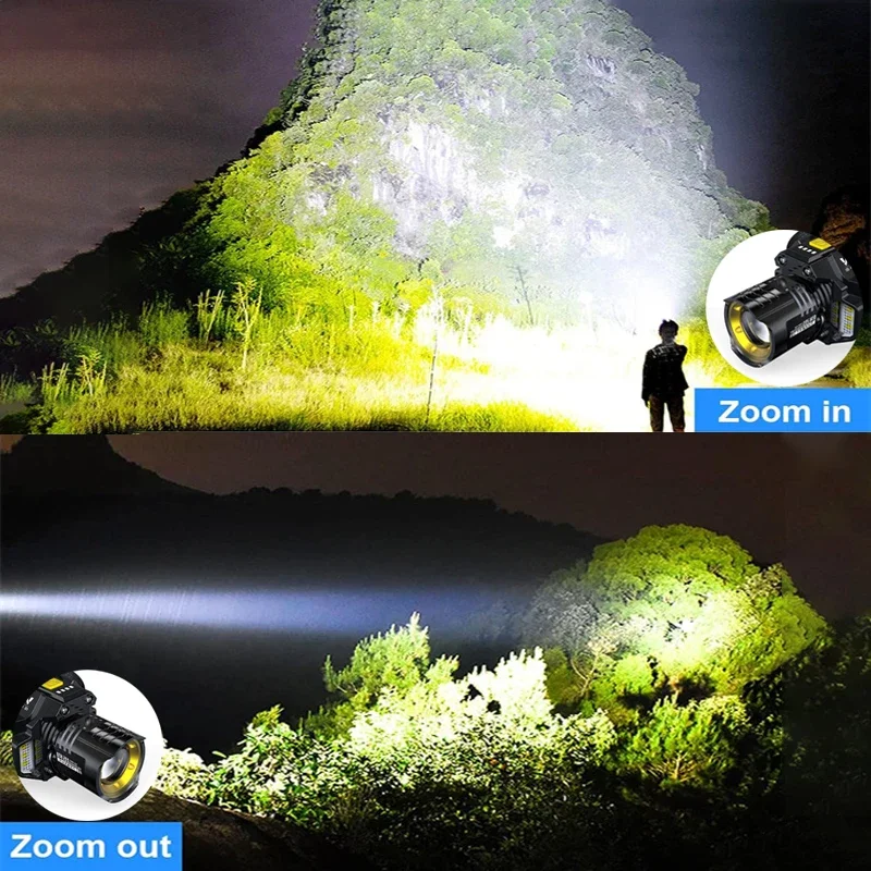 充電式強力LEDヘッドランプ、伸縮式ズームセンサーヘッドライ - Outdoor Power Works のレビューと価格