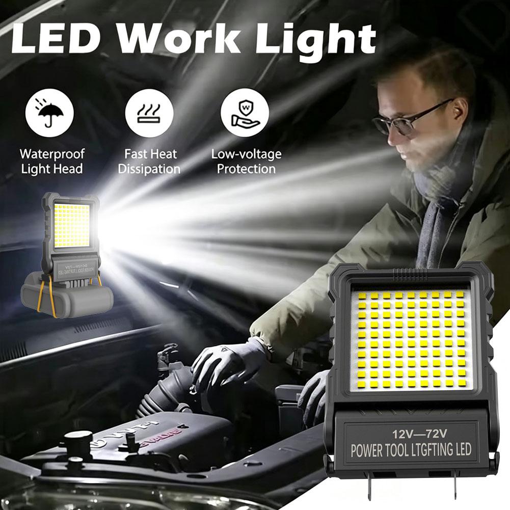 LED作業灯 防水電動工具バッテリー投光器 車修理 アウトド - Outdoor Power Works のレビューと価格