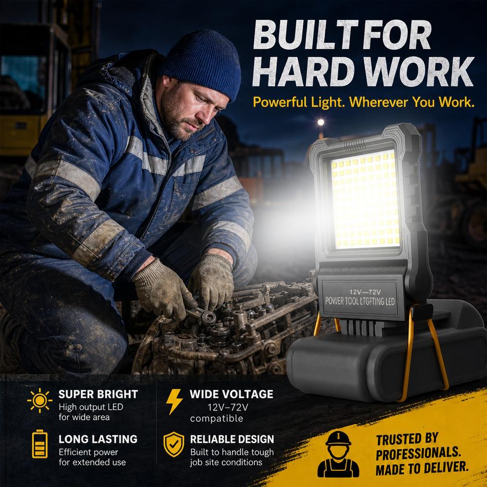 LED作業灯 防水電動工具バッテリー投光器 車修理 アウトド - Outdoor Power Works のレビューと価格