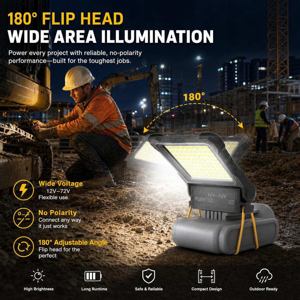 LED作業灯 防水電動工具バッテリー投光器 車修理 アウトド - Outdoor Power Works のレビューと価格