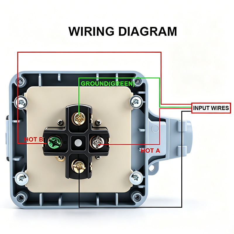 屋外電源コンセントボックス 防水IP66 50A 125v2 - Outdoor Power Box Cover のレビューと価格