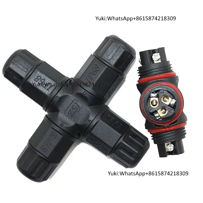 IP68 防水ケーブル T タップ電気コネクタ 4 ピン屋外 - Outdoor Power Wire のレビューと価格
