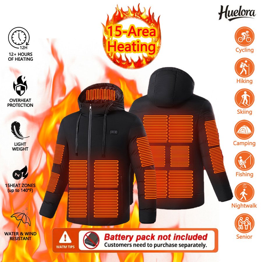 Huelora 11 エリア加熱ジャケット メンズ アウトド - Outdoor Power Works のレビューと価格