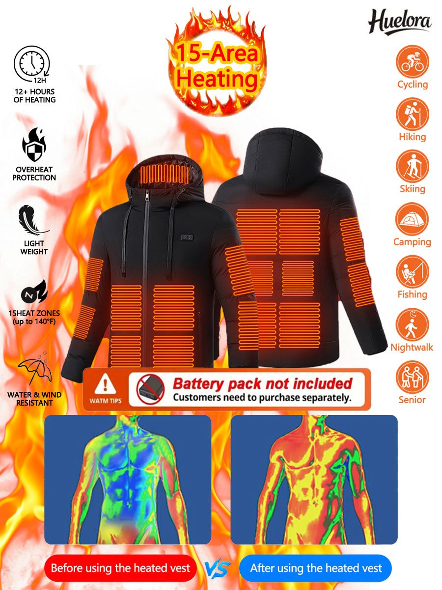 Huelora 11 エリア加熱ジャケット メンズ アウトド - Outdoor Power Works のレビューと価格